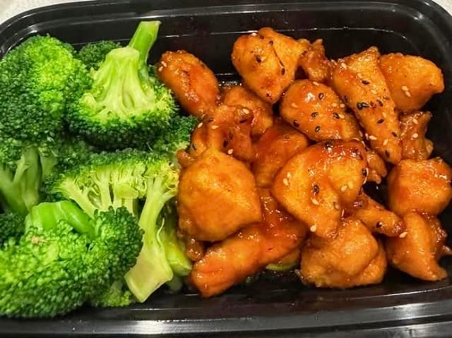 Sesame Chicken Tray.